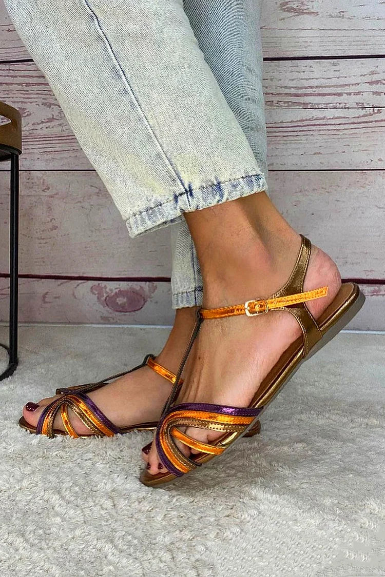VIVIANA - SANDALIAS DE COLORES MEDITERRÁNEOS