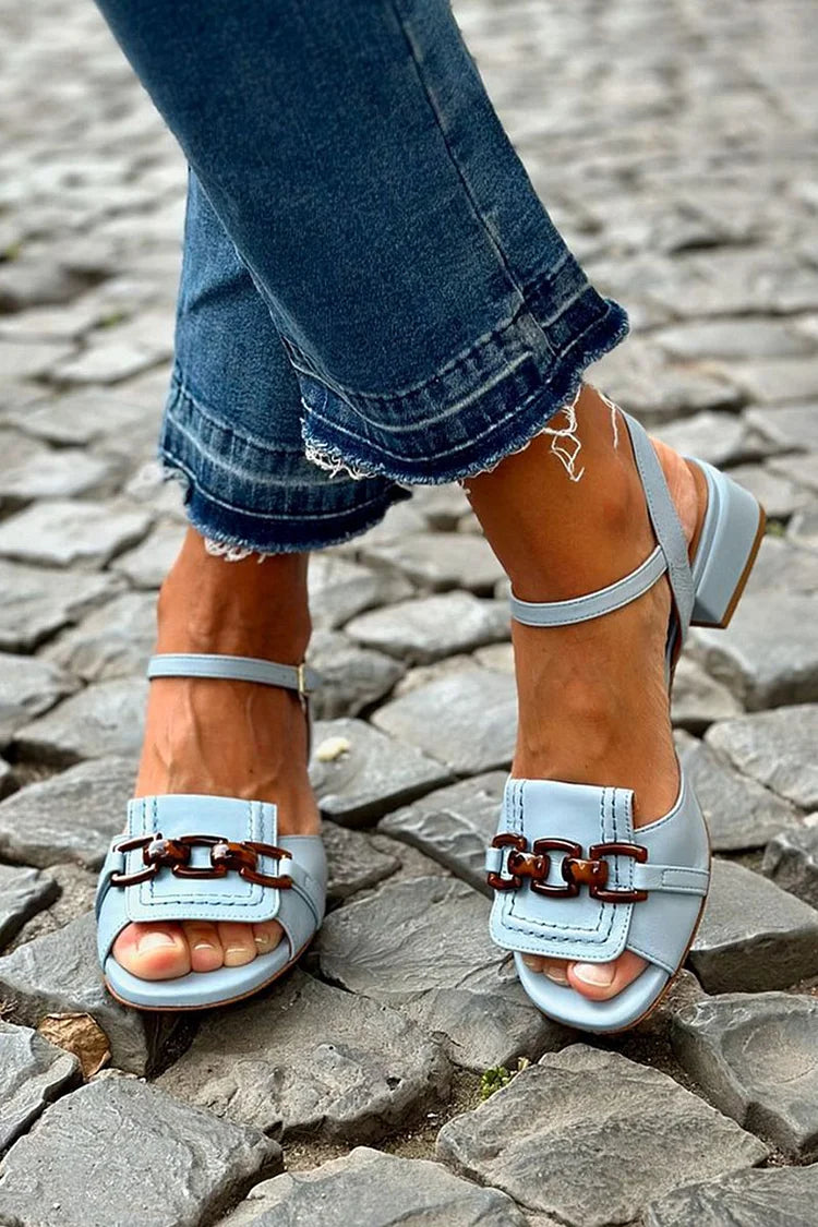 AZUL - SANDALIAS DE ELEGANCIA COSTERA