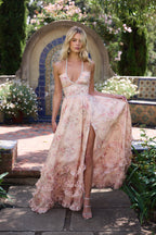 VERA | VESTIDO FLORAL CON ABERTURA