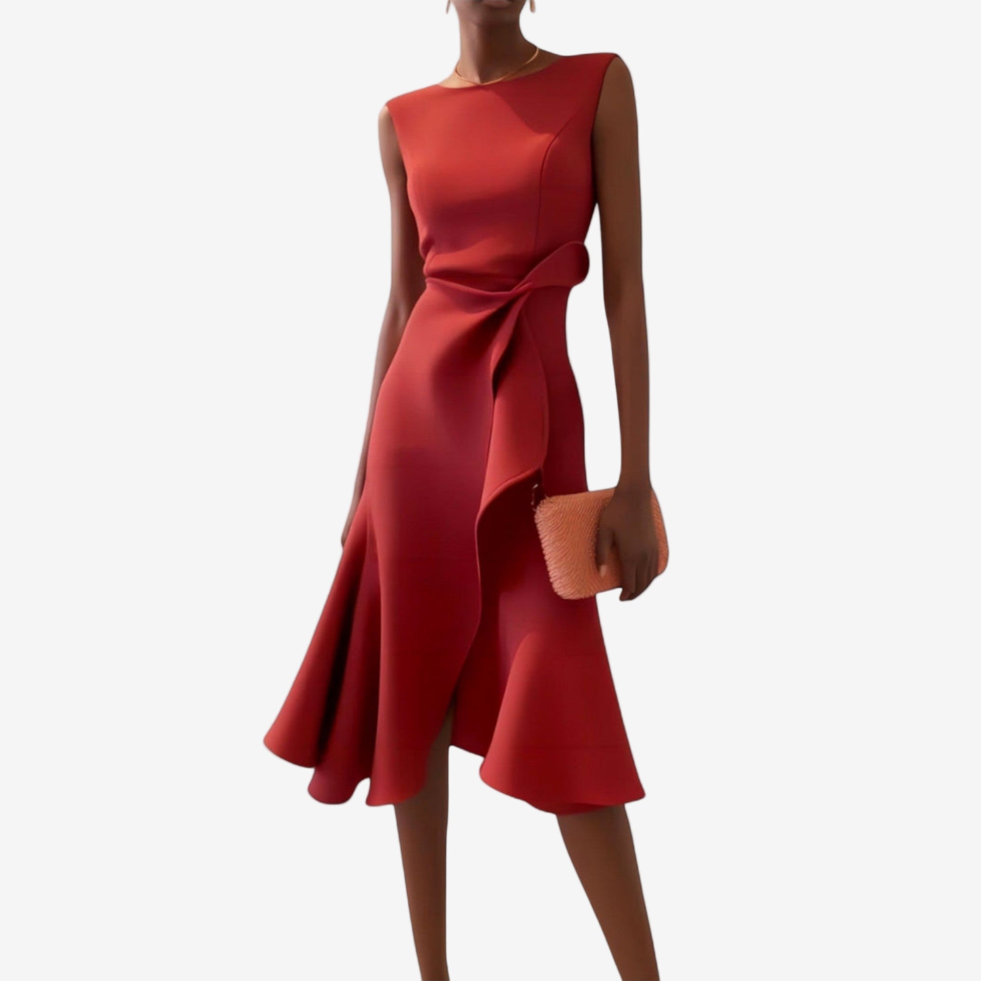 ELIANA | VESTIDO MIDI ASIMÉTRICO