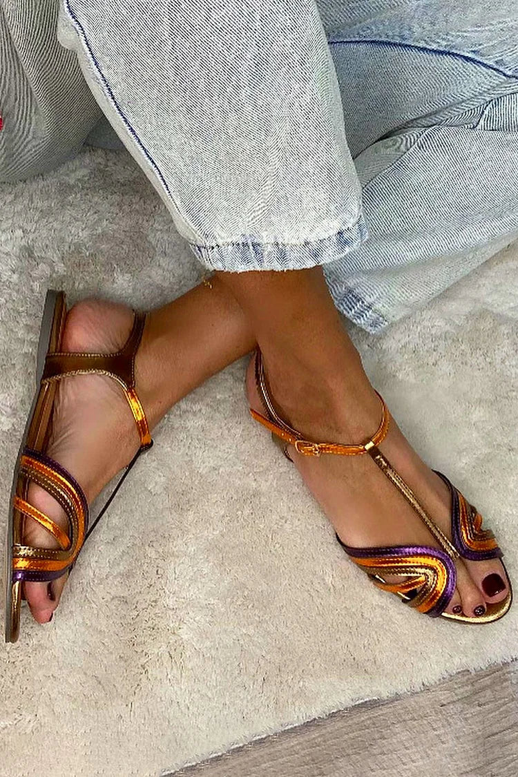 VIVIANA - SANDALIAS DE COLORES MEDITERRÁNEOS