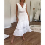 NEREA | ELEGANTE VESTIDO DE ENCAJE CON ESCOTE EN V