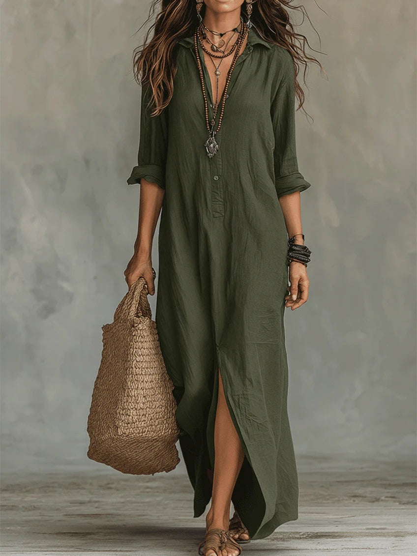 WILLOW | VESTIDO LARGO DESPREOCUPADO