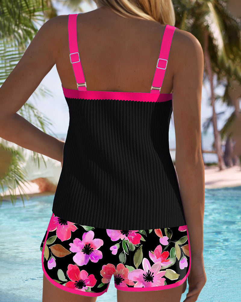 YUNA - CONJUNTO DE TANKINI ELEGANTE DE DOS PIEZAS