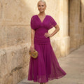 FIONA - VESTIDO FUCSIA ELEGANTE