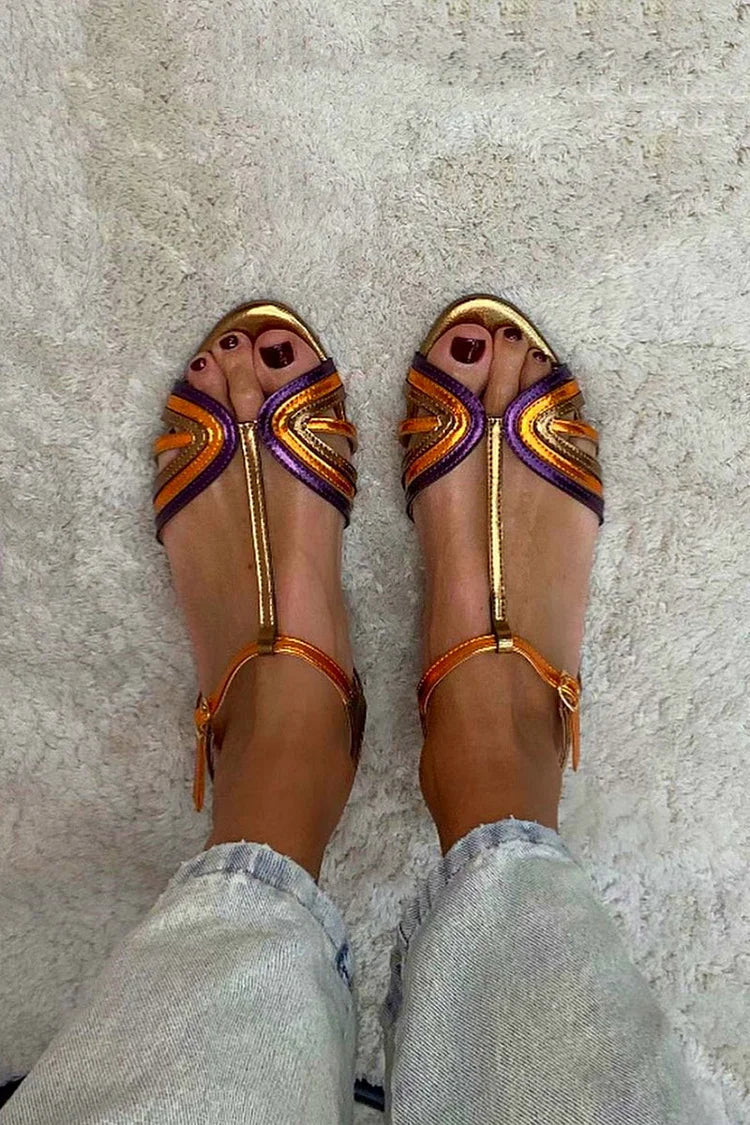 VIVIANA - SANDALIAS DE COLORES MEDITERRÁNEOS