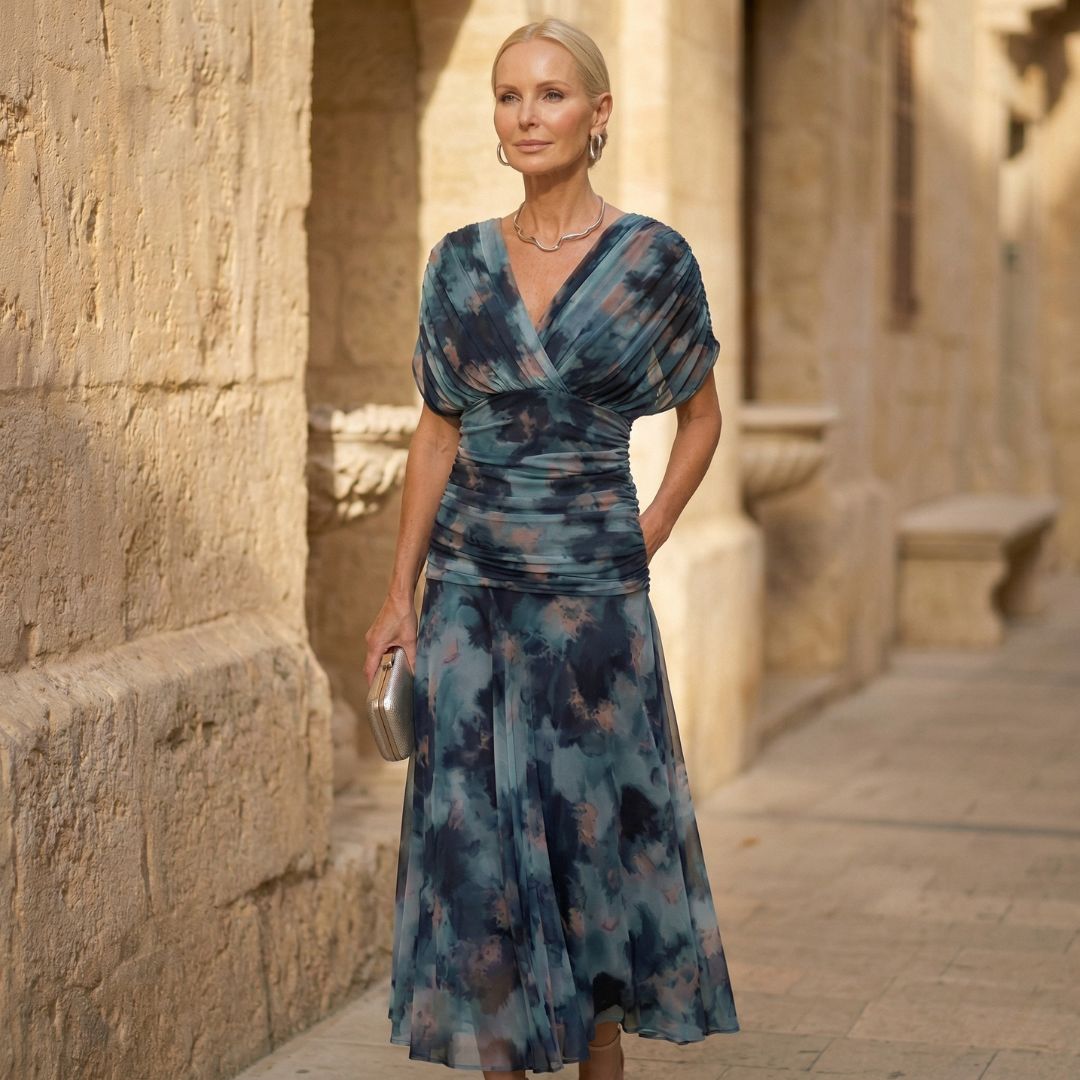 LUNA - ELEGANTE VESTIDO AZUL