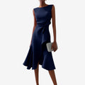 ELIANA | VESTIDO MIDI ASIMÉTRICO