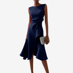 ELIANA | VESTIDO MIDI ASIMÉTRICO