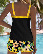 YUNA - CONJUNTO DE TANKINI ELEGANTE DE DOS PIEZAS