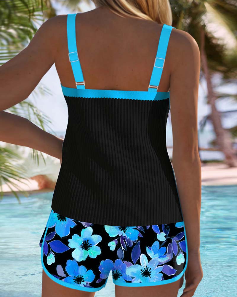 YUNA - CONJUNTO DE TANKINI ELEGANTE DE DOS PIEZAS