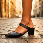 VALORA | ZAPATOS DE TACÓN DESTALONADO