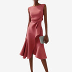 ELIANA | VESTIDO MIDI ASIMÉTRICO