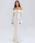 ALESSANDRA | VESTIDO MAXI CON ENCAJES