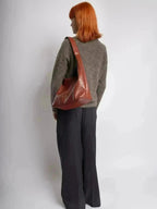 SCARLETT | BOLSO TIPO TOTE DE ESTILO CUERO DESGASTADO