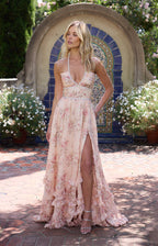 VERA | VESTIDO FLORAL CON ABERTURA
