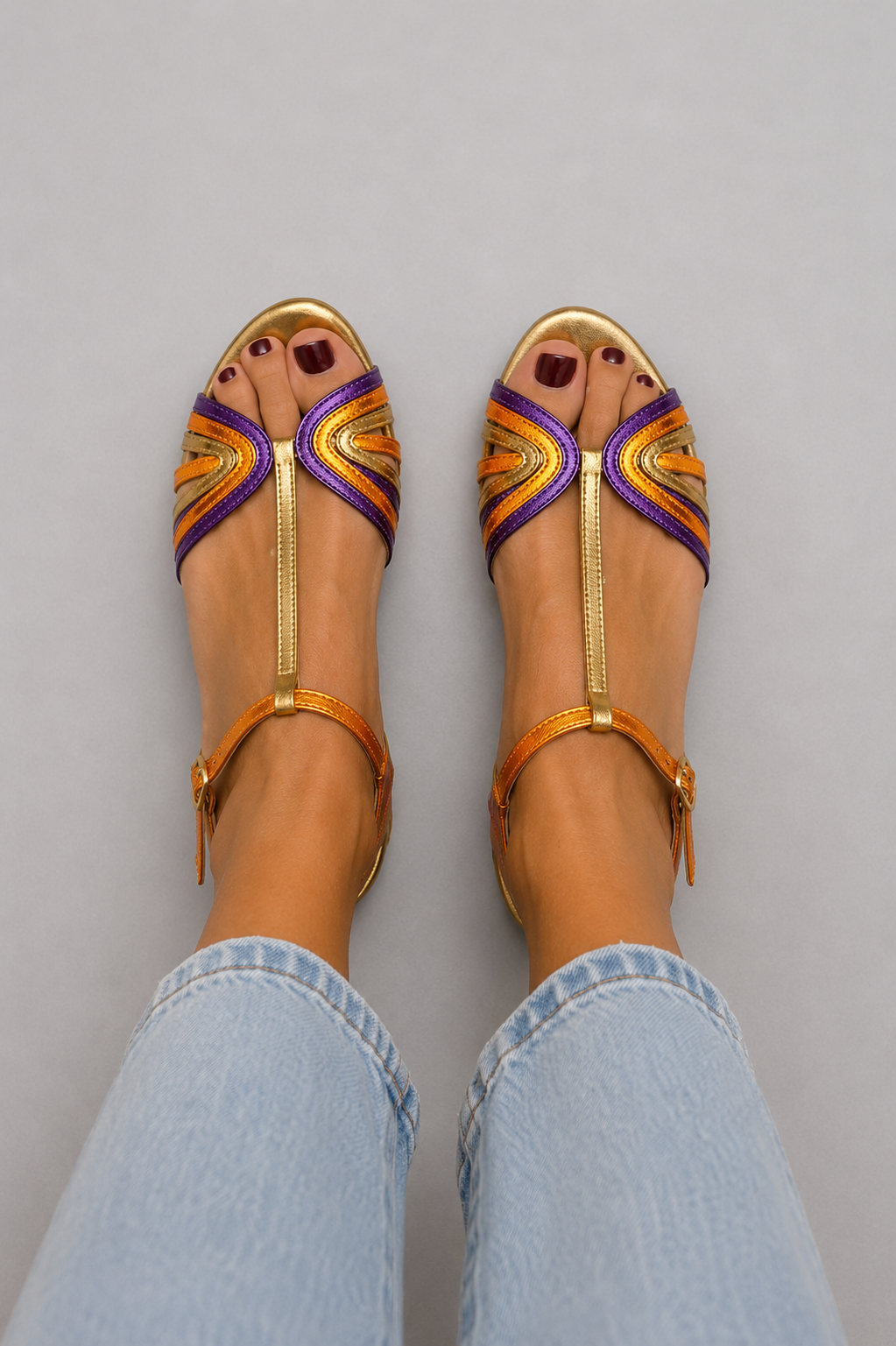 VIVIANA - SANDALIAS DE COLORES MEDITERRÁNEOS