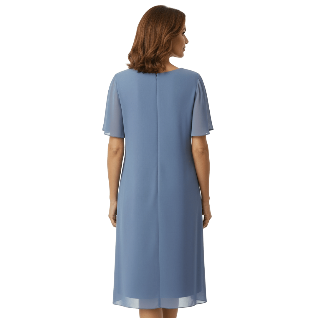 GISELA | VESTIDO MIDI CON CAPAS