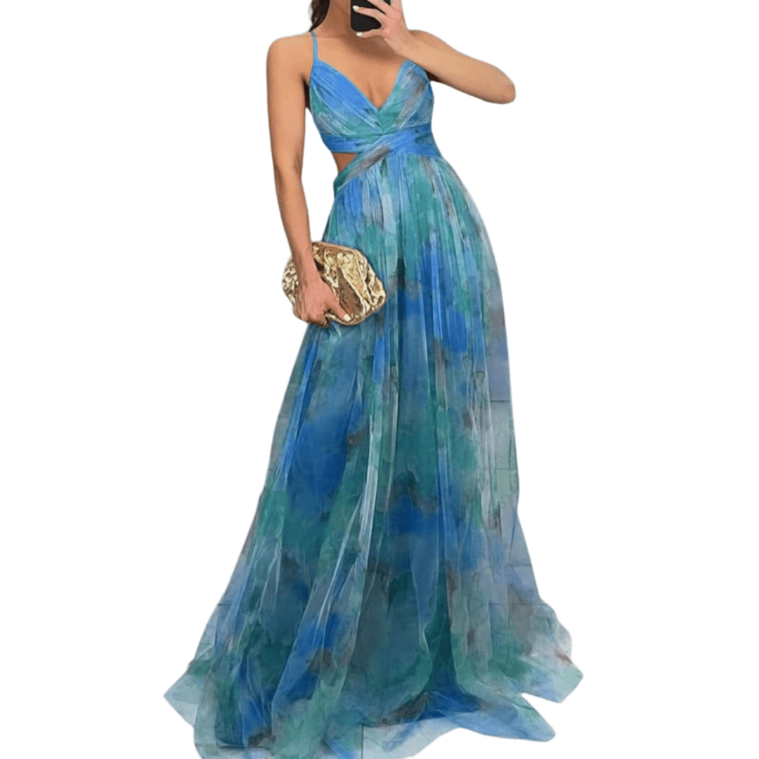 VEGA | VESTIDO LARGO FLORAL