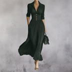 ÁGATA | VESTIDO ELEGANTE CON CINTURA ENTALLADA