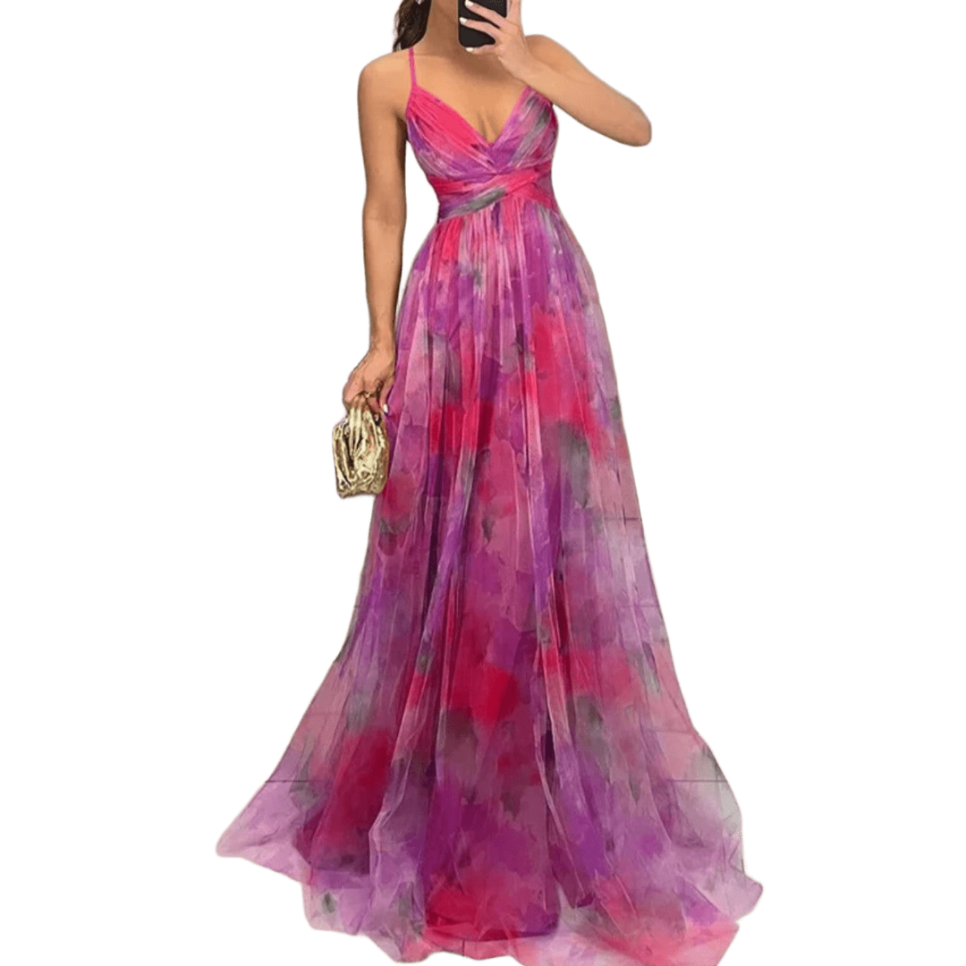 VEGA | VESTIDO LARGO FLORAL