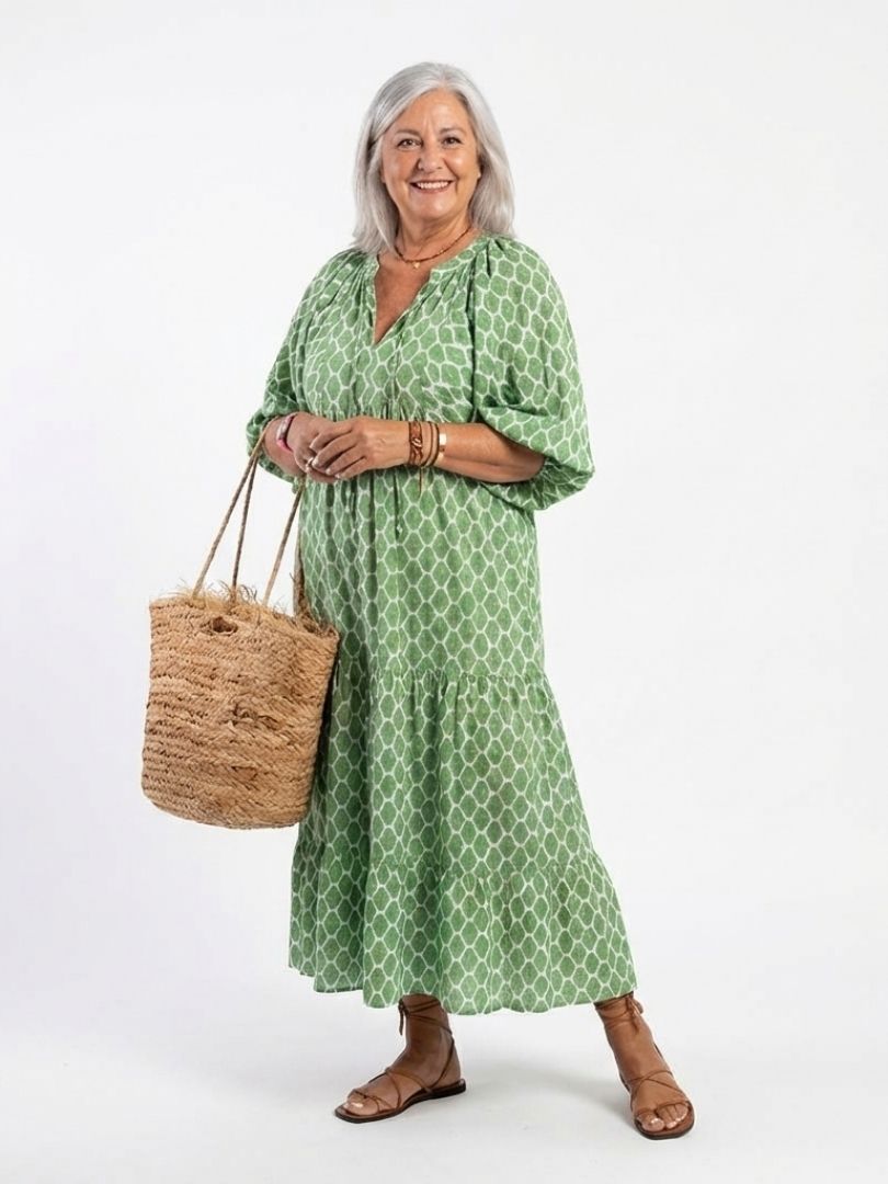 ANGELINA | VESTIDO MANGAS TRES CUARTOS