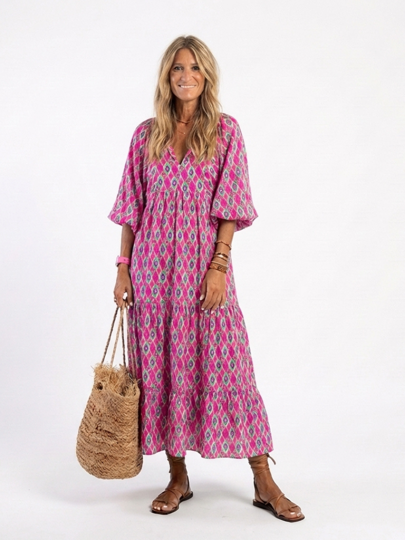 ANGELINA | VESTIDO MANGAS TRES CUARTOS