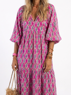 ANGELINA | VESTIDO MANGAS TRES CUARTOS