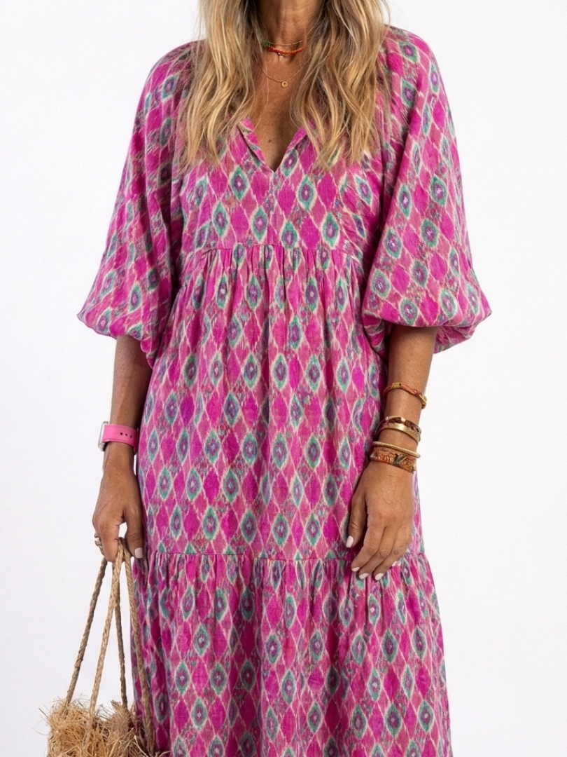 ANGELINA | VESTIDO MANGAS TRES CUARTOS
