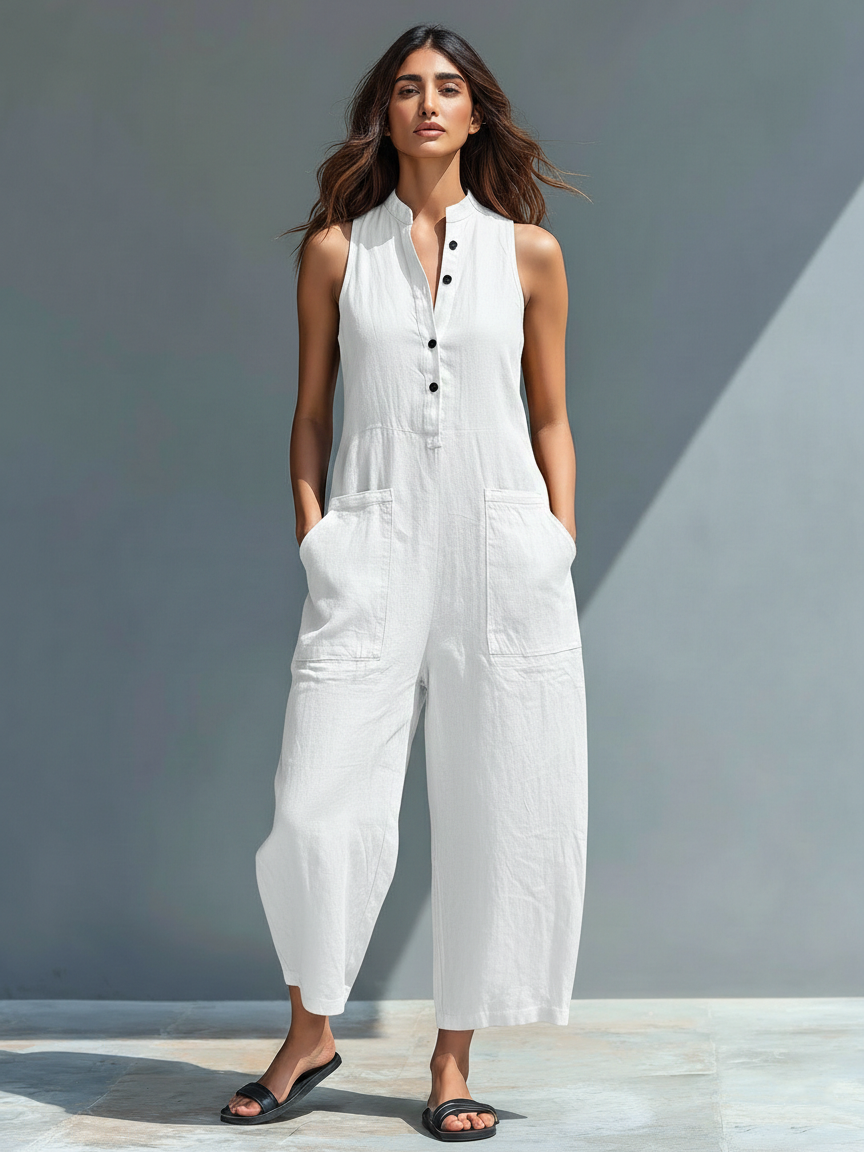 LUCINDA | MONO ELEGANTE SIN MANGAS