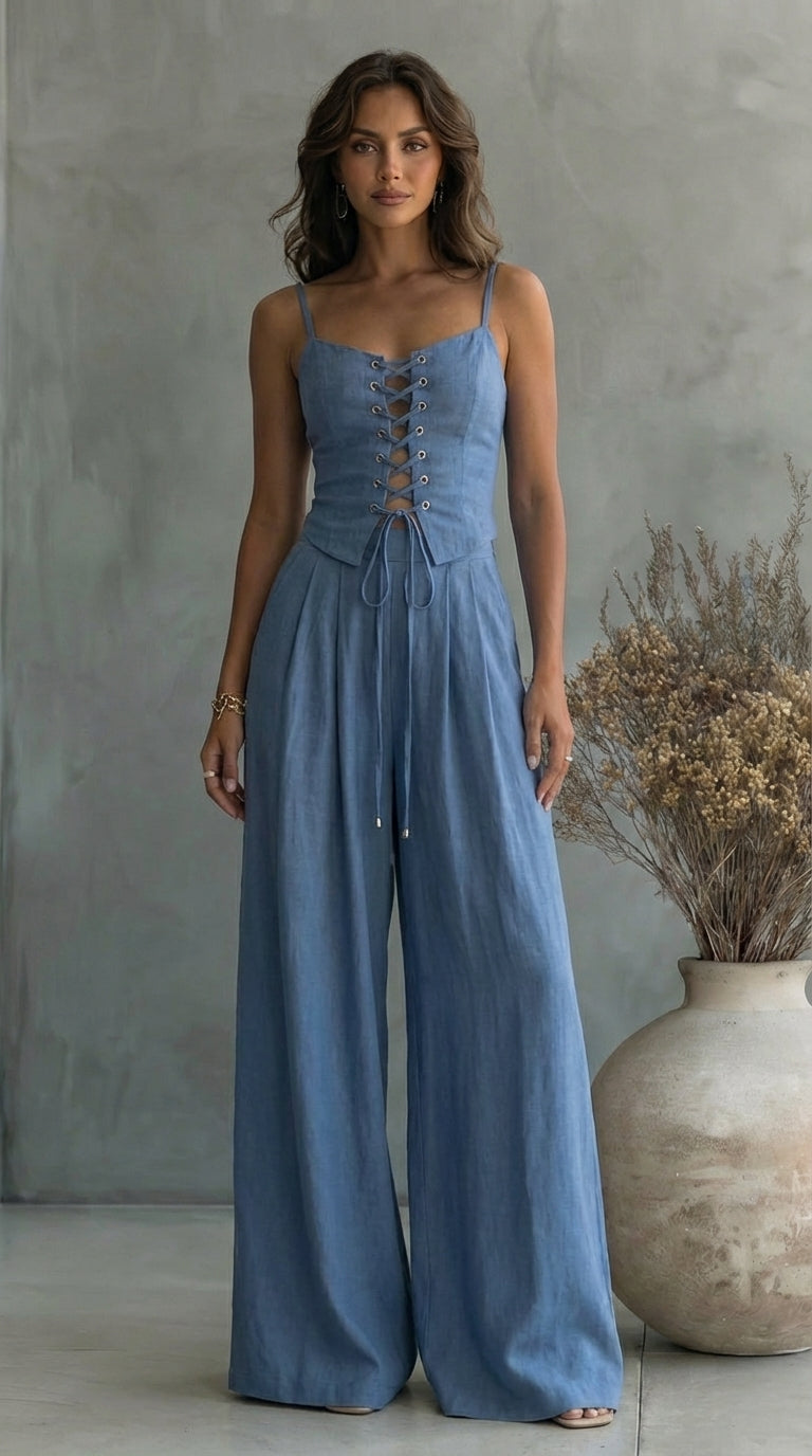 LEIRE - CONJUNTO TOP TRENZADO