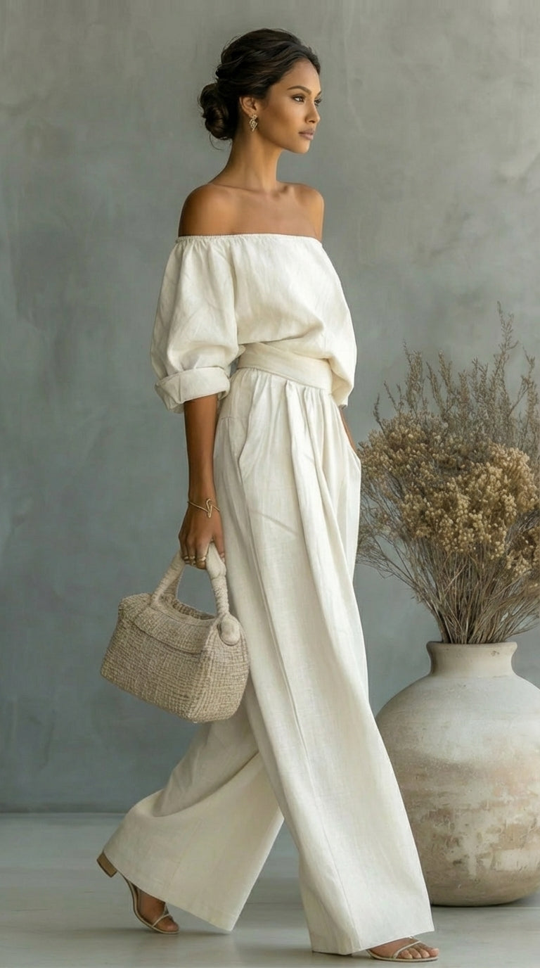 LILIÁNA – CONJUNTO DE EFECTO LINO PARA UN VERANO CON ESTILO