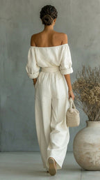 LILIÁNA – CONJUNTO DE EFECTO LINO PARA UN VERANO CON ESTILO