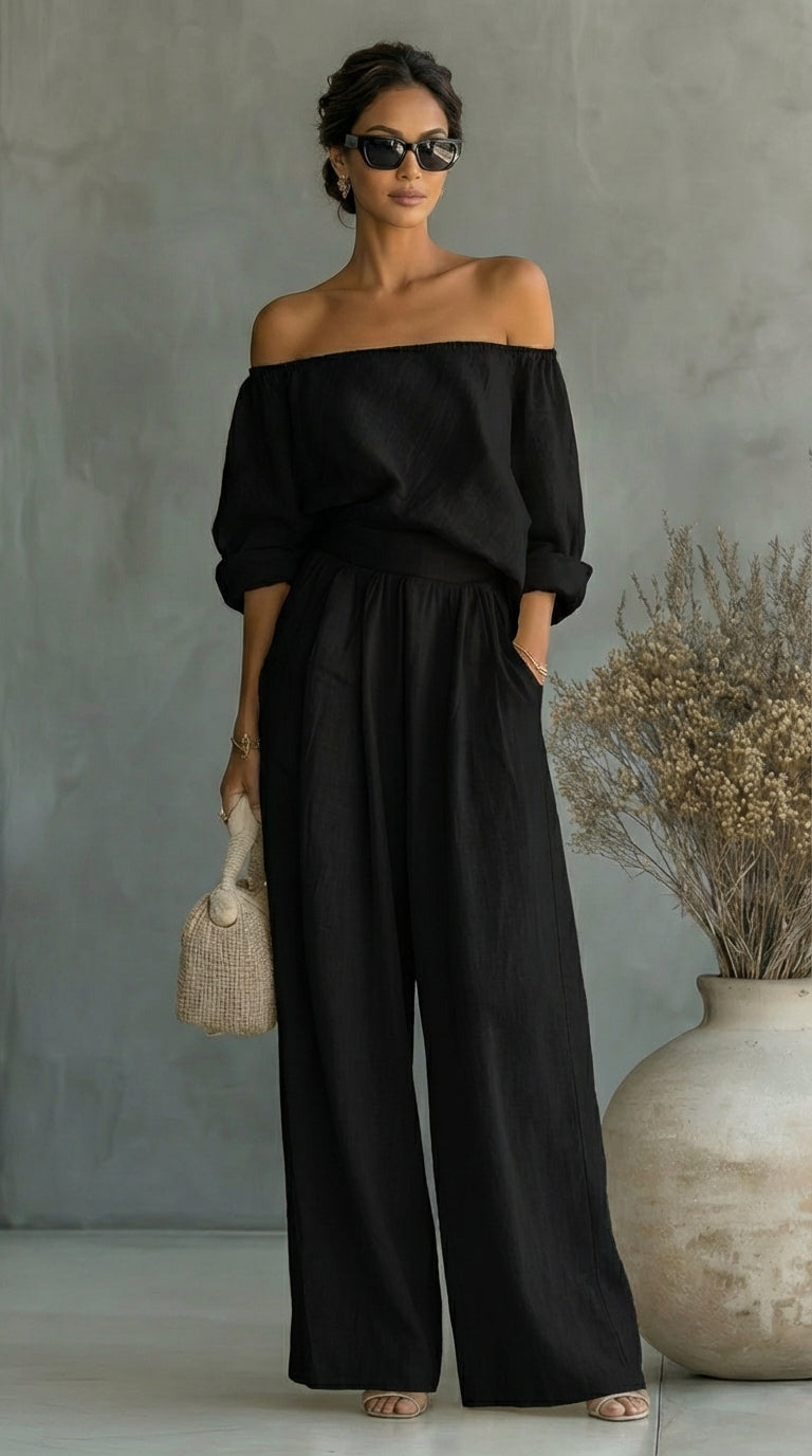 LILIÁNA – CONJUNTO DE EFECTO LINO PARA UN VERANO CON ESTILO