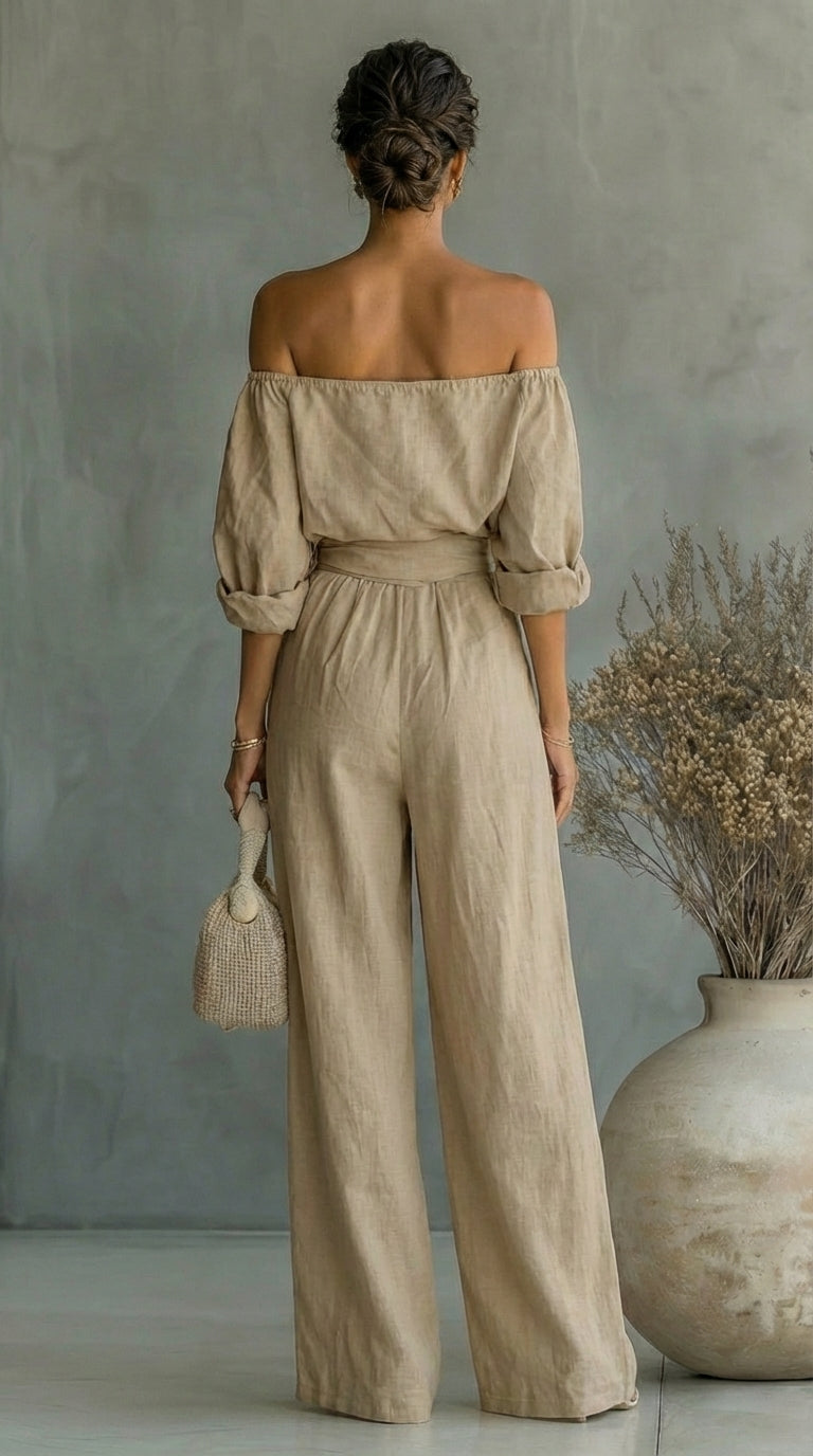 LILIÁNA – CONJUNTO DE EFECTO LINO PARA UN VERANO CON ESTILO