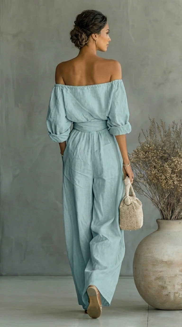 LILIÁNA – CONJUNTO DE EFECTO LINO PARA UN VERANO CON ESTILO