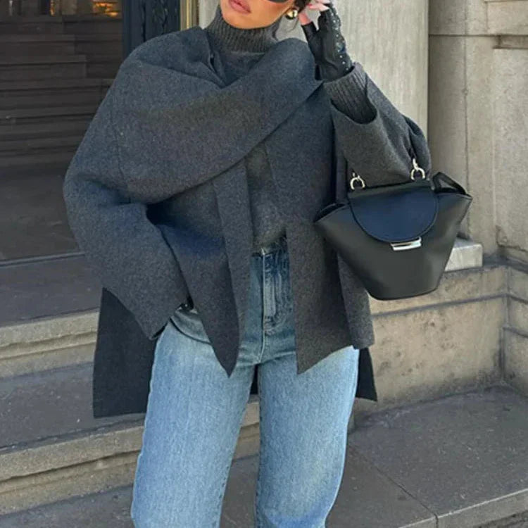 GIORGIA | CHAQUETA CUELLO BUFANDA