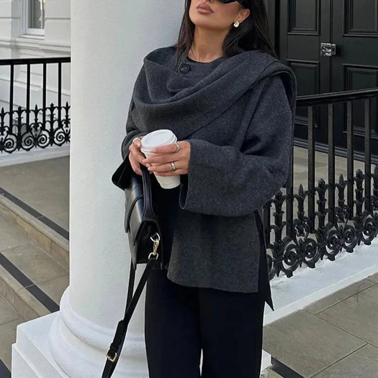 GIORGIA | CHAQUETA CUELLO BUFANDA