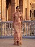 ROSARIO | VESTIDO CUELLO ALTO Y MANGAS ABULLONADAS