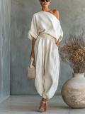 ELEONORA | CONJUNTO ELEGANTE CON UN SOLO HOMBRO