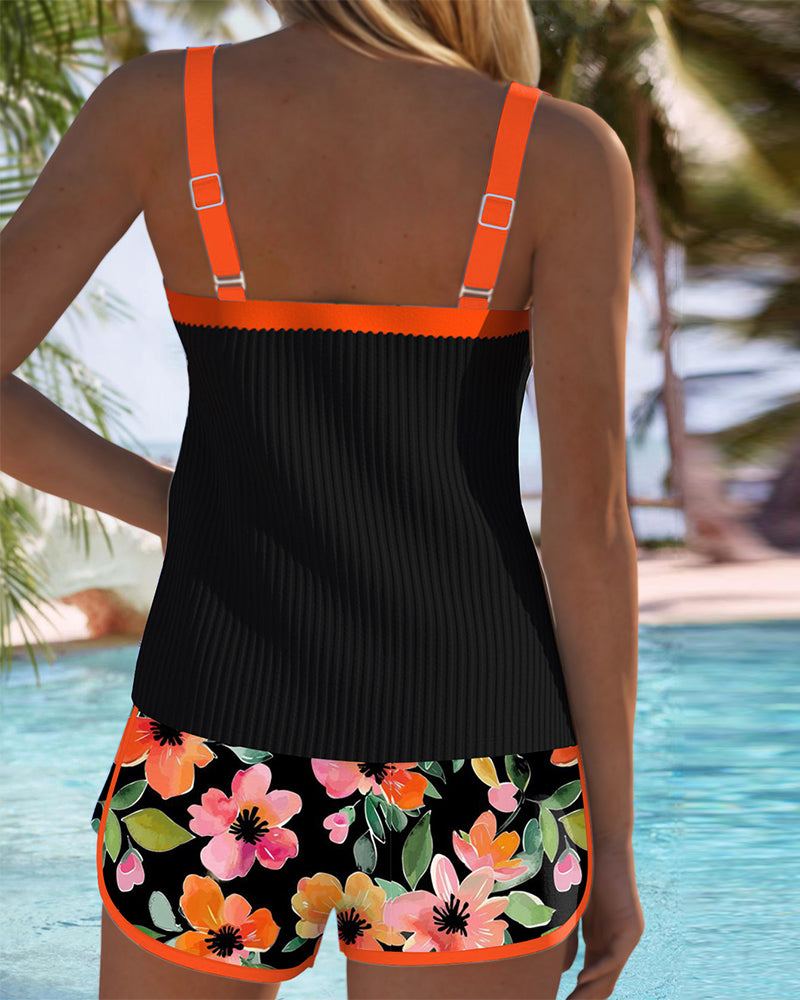 YUNA - CONJUNTO DE TANKINI ELEGANTE DE DOS PIEZAS