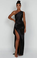 GRACE | VESTIDO MAXI SATINADO