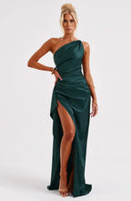 GRACE | VESTIDO MAXI SATINADO