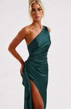 GRACE | VESTIDO MAXI SATINADO
