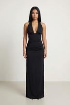 ELENYA | VESTIDO LARGO -NEGRO
