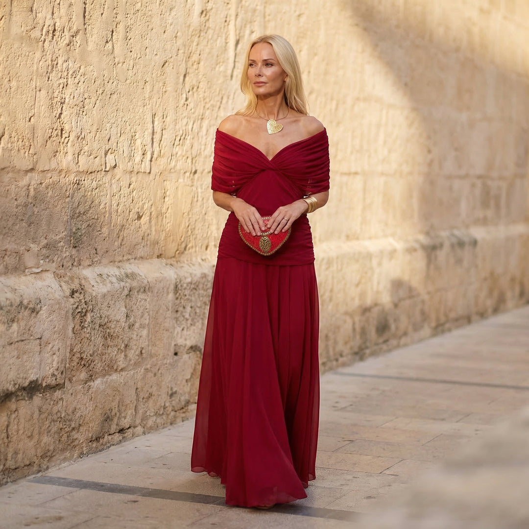 HARPER - ELEGANTE VESTIDO ROJO