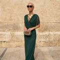 MORGAN - ELEGANTE VESTIDO VERDE OSCURO