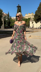 LEAH | VESTIDO ELEGANTE CON CUELLO EN V
