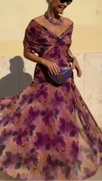 LEAH | VESTIDO ELEGANTE CON CUELLO EN V