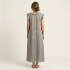 JAMAICA | VESTIDO CON VOLANTES Y CUELLO EN V
